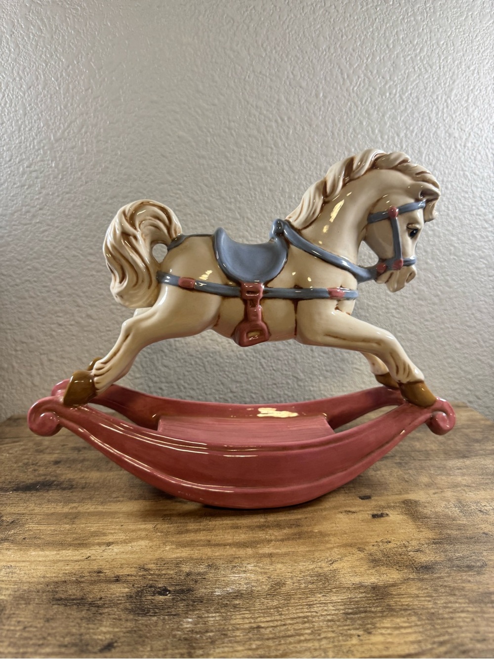 Ceramic Rocking Horse Figurine - Picture 3 of 10